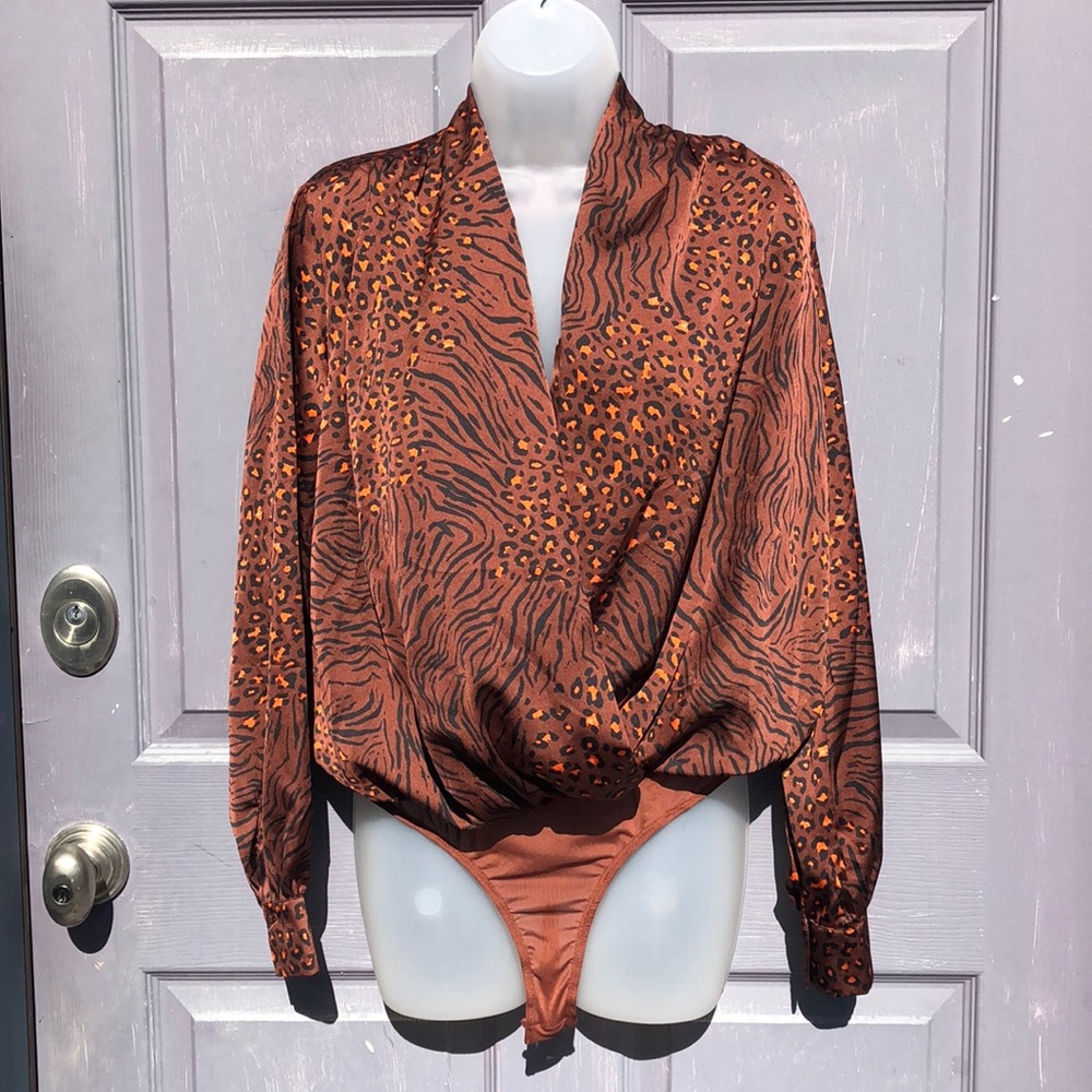 ASTR The Label Animal print bodysuit